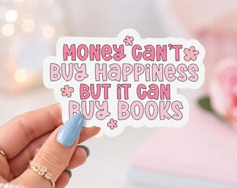 Girly Bookish Vinyl Sticker , Waterproof Kindle Planner Journal Book Lover Gift