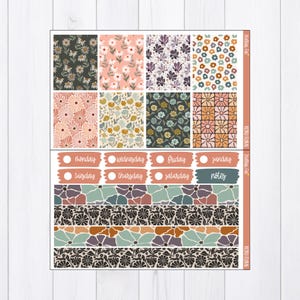 Floral Spring Weekly Planner Sticker Kit Vertical Layout Erin Condren ...