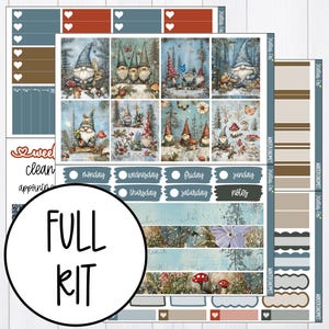 Winter Planner Sticker Kit , Weekly Vertical Stickers