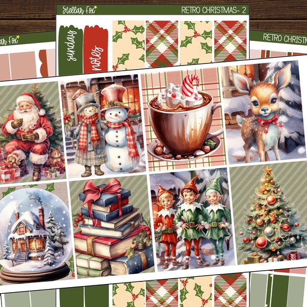 Christmas Planner Sticker Kit - Vertical Weekly  Erin Condren Classic Happy Planner Recollections