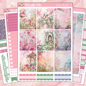 Floral Planner Sticker Kit Weekly Stickers Vertical A La Carte Erin Condren Classic Happy Planner A5