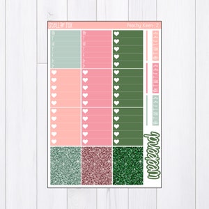 Summer Weekly Planner Sticker Kit , Vertical Sticker Kit , Planner ...