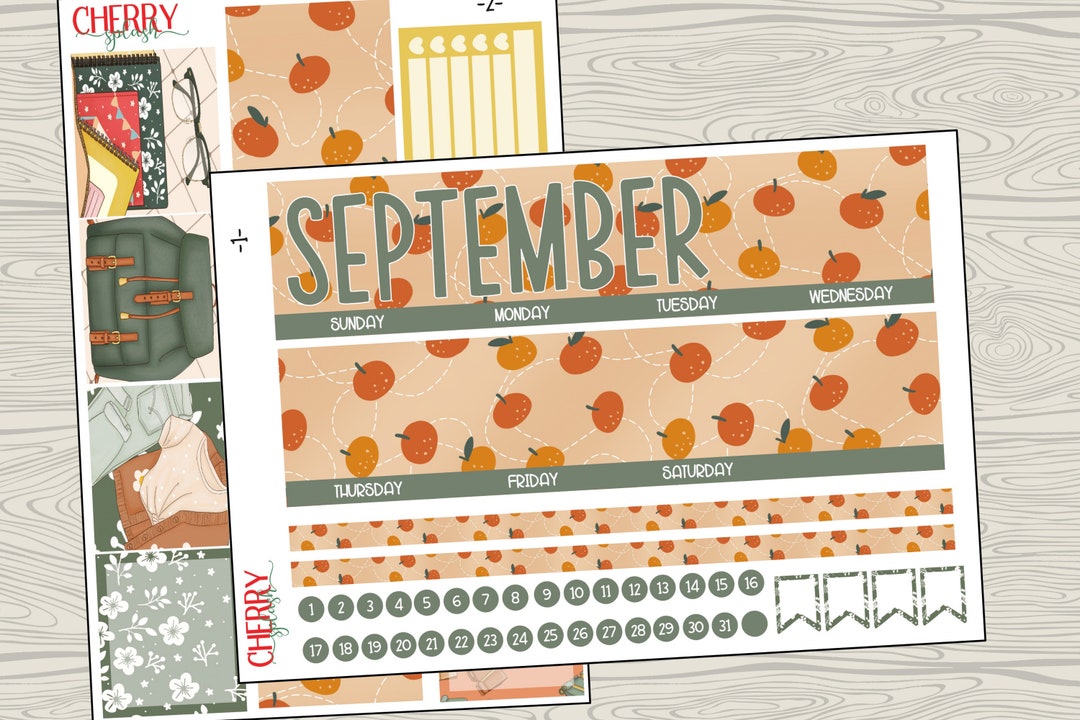 Custom Planner Sticker Kit Monthly Spread Classic Happy Etsy