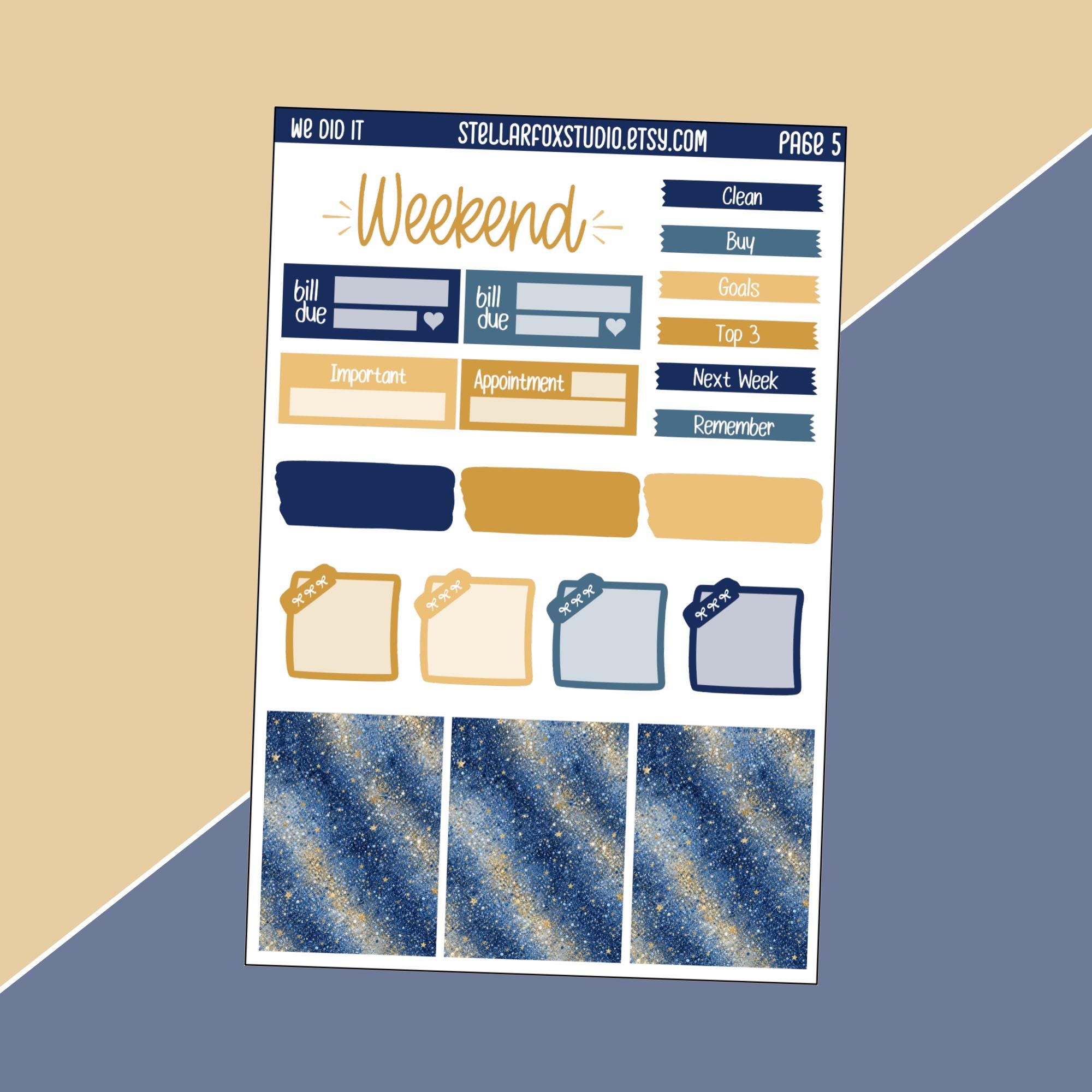 Graduation Weekly Planner Sticker Kit Vertical Erin Condren Classic ...