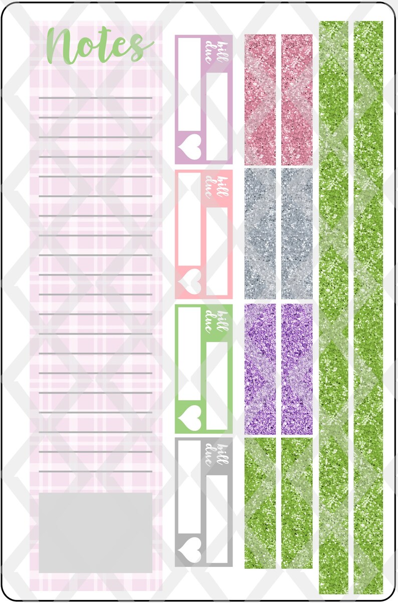 April Monthly Spread Planner Sticker Kit Easter Erin Condren