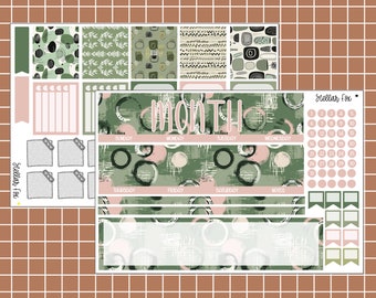 Custom Planner Sticker Kit Monthly Spread - Classic Happy Planner  Erin Condren