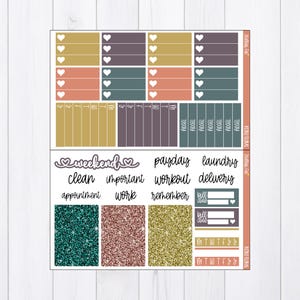 Floral Spring Weekly Planner Sticker Kit , Vertical Sticker Kit ...