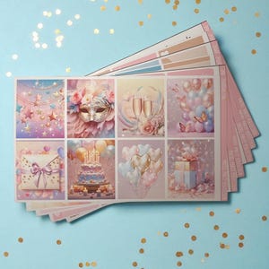 Birthday Weekly Planner Sticker Kit Vertical Erin Condren Classic Happy Planner