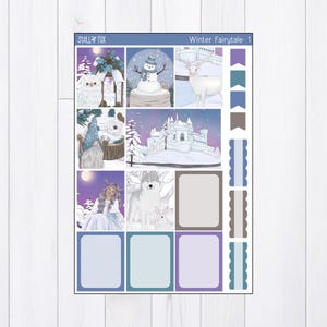 Winter Planner Sticker Kit , Weekly Vertical Stickers - Etsy
