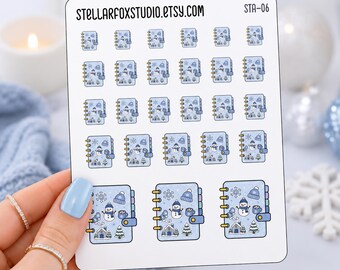 Winter Planner Stickers | Functional Journal Sticker Sheet Icons