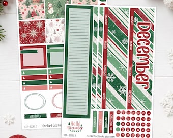 December Monthly Planner Sticker Kit Erin Condren , Classic Happy Planner