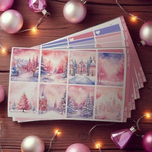 Winter Weekly Planner Sticker Kit Vertical Erin Condren Classic Happy Planner