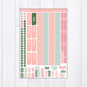 Summer Weekly Planner Sticker Kit , Vertical Sticker Kit , Planner ...