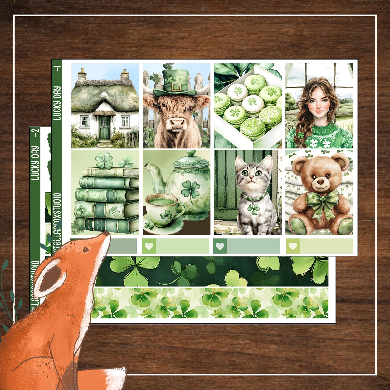 St. Patrick's Day Weekly Planner Sticker Kit | Stickers for Erin ...