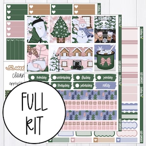 Winter Weekly Planner Sticker Kit Vertical Classic Happy Planner Erin Condren