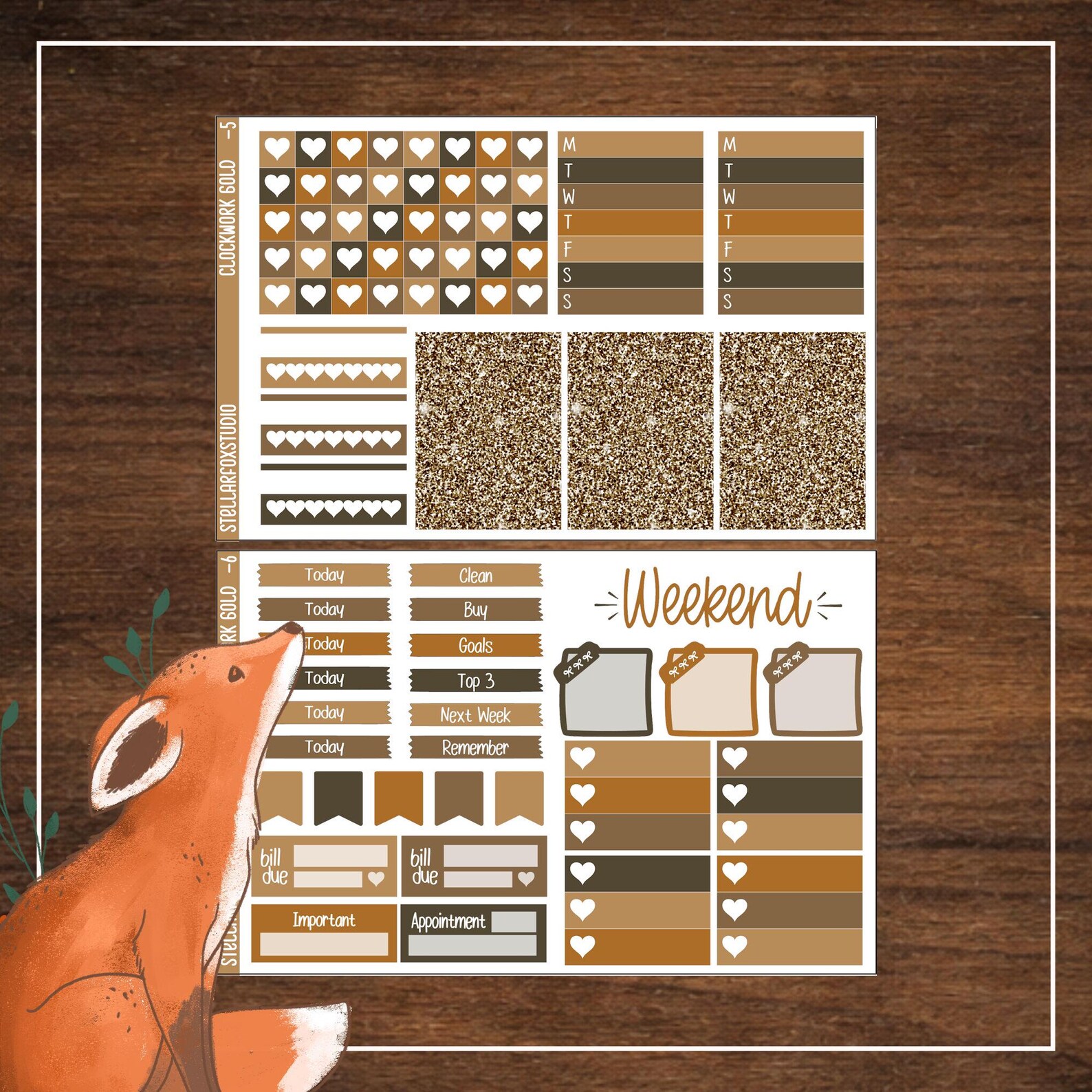 Steampunk Weekly Planner Sticker Kit Vertical Erin Condren Classic ...