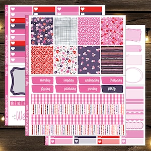 Floral Weekly Planner Sticker Kit Vertical Erin Condren Classic Happy Planner