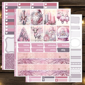 Christmas Planner Sticker Weekly Kit  Vertical Classic Happy Planner Erin Condren