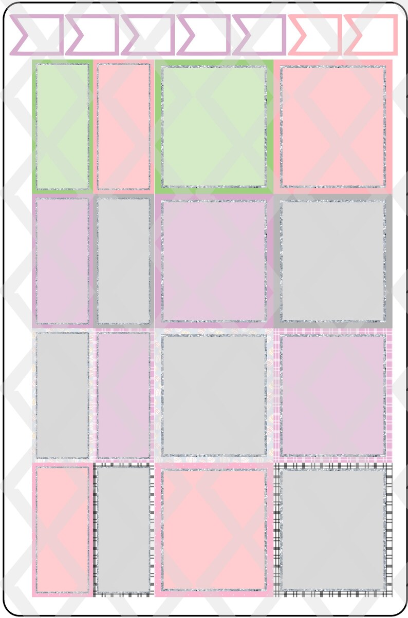 April Monthly Spread Planner Sticker Kit Easter Erin Condren