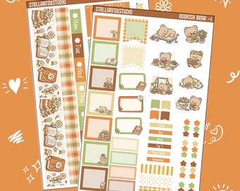 Bookish Bear Hobonichi Weeks Planner Sticker Kit