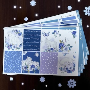 Winter Weekly Planner Sticker Kit Vertical Layout Erin Condren Classic Happy Planner