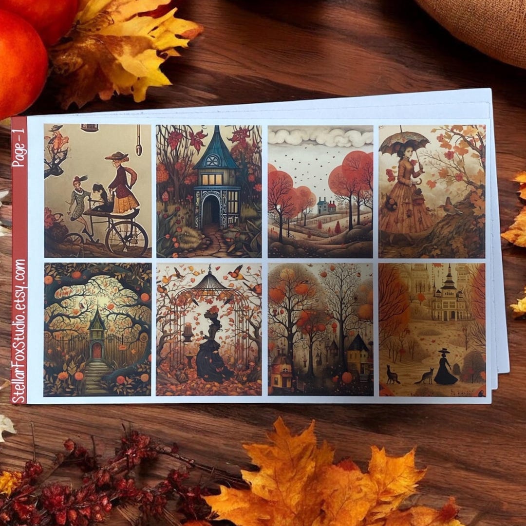 DISCONTINUED Fall Weekly Planner Sticker Kit Vertical Erin Condren ...