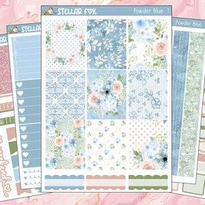 Floral Planner Sticker Kit Weekly Stickers Vertical A La Carte Erin Condren Classic Happy Planner A5