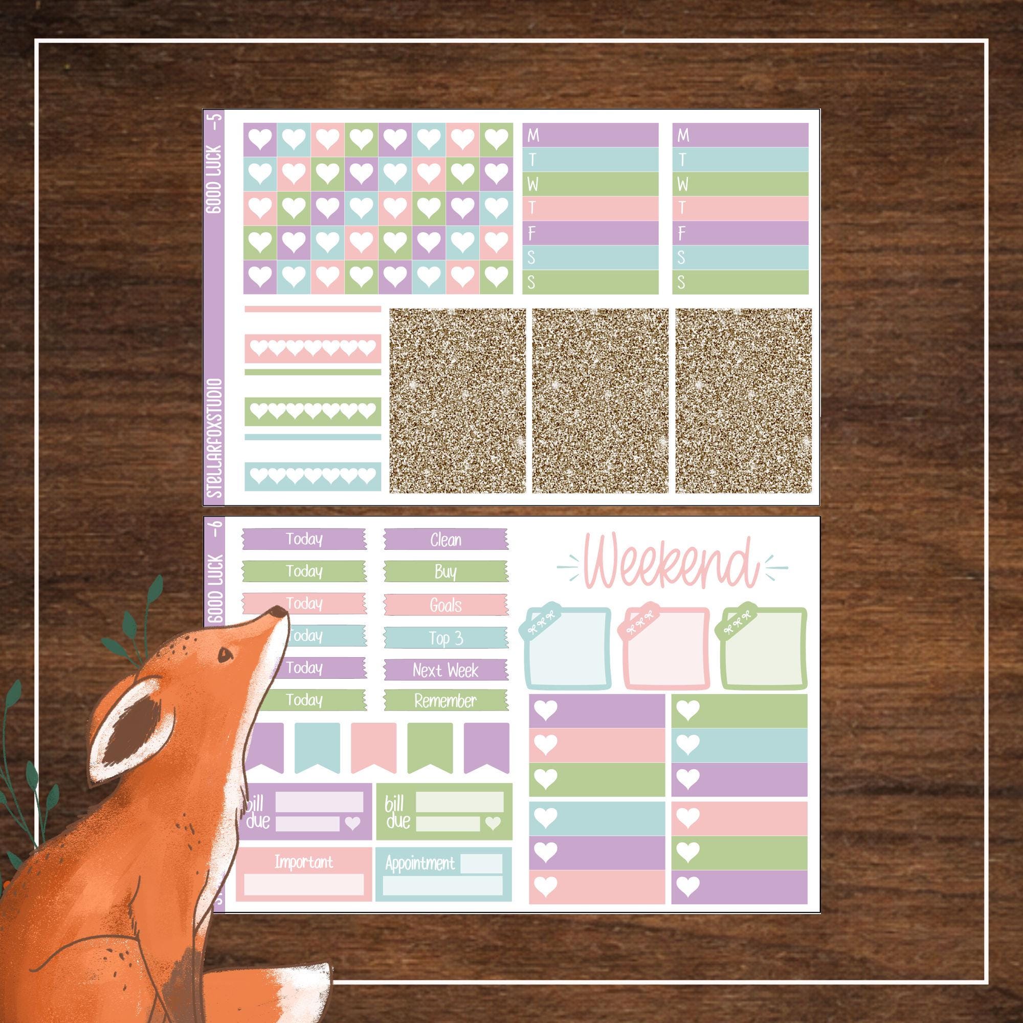 St. Patrick's Day Weekly Planner Sticker Kit | Stickers for Erin ...
