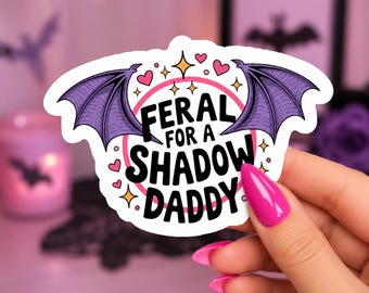 Dark Romance Vinyl Sticker | Funny Morally Grey Boyfriend Book Lover Gift Decal, Bookish Reading Journal Kindle Planner