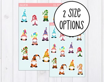 Holiday Gnome Stickers Decorative Sticker Sheet Planner and Journal