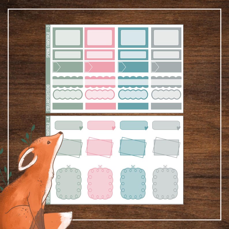 Spring Weekly Planner Vertical Sticker Kit Erin Condren Classic Happy ...