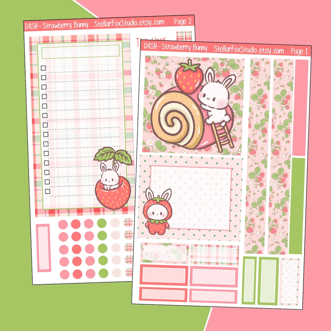 Spring Dashboard Layout Weekly Planner Sticker Kit Classic Happy ...