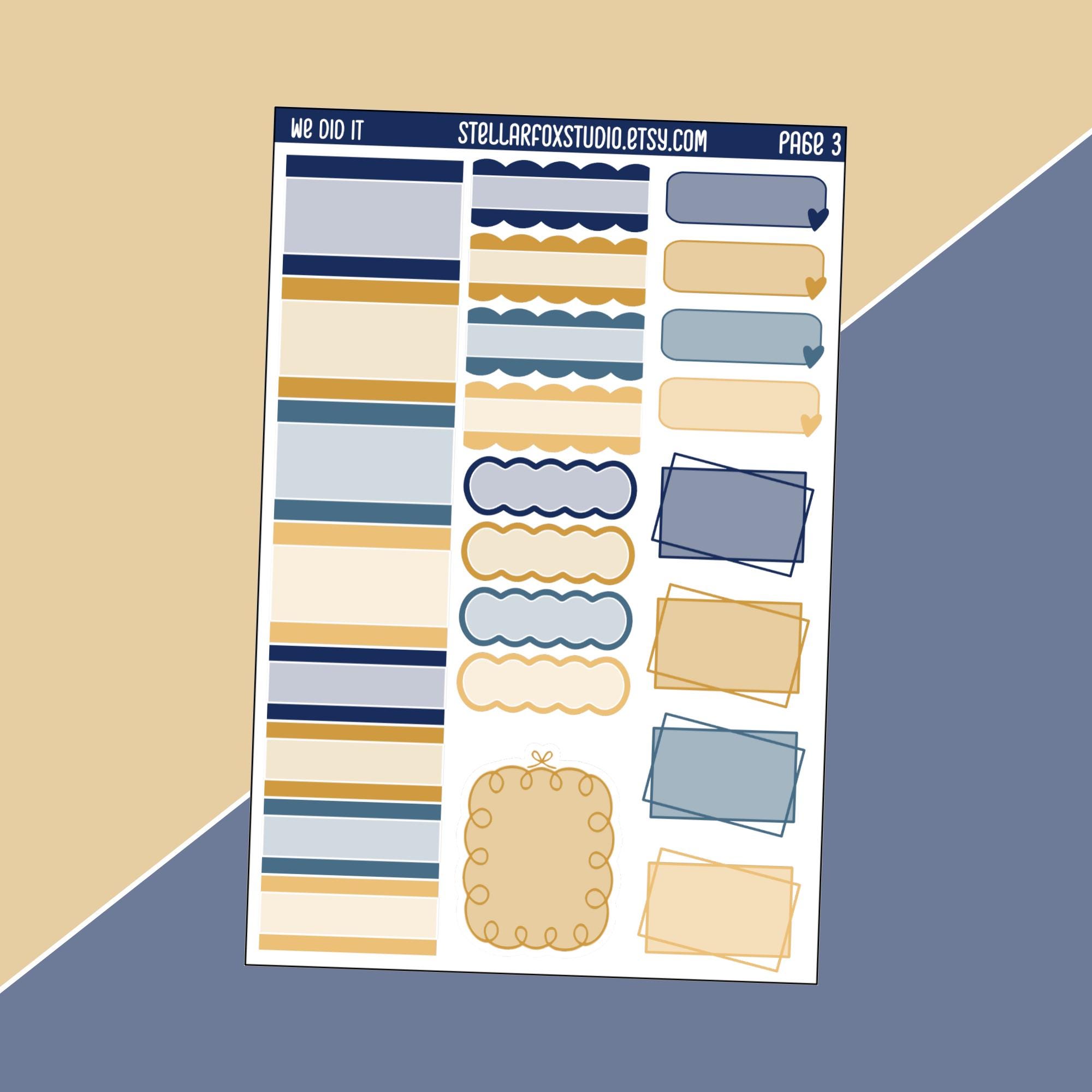 Graduation Weekly Planner Sticker Kit Vertical Erin Condren Classic ...