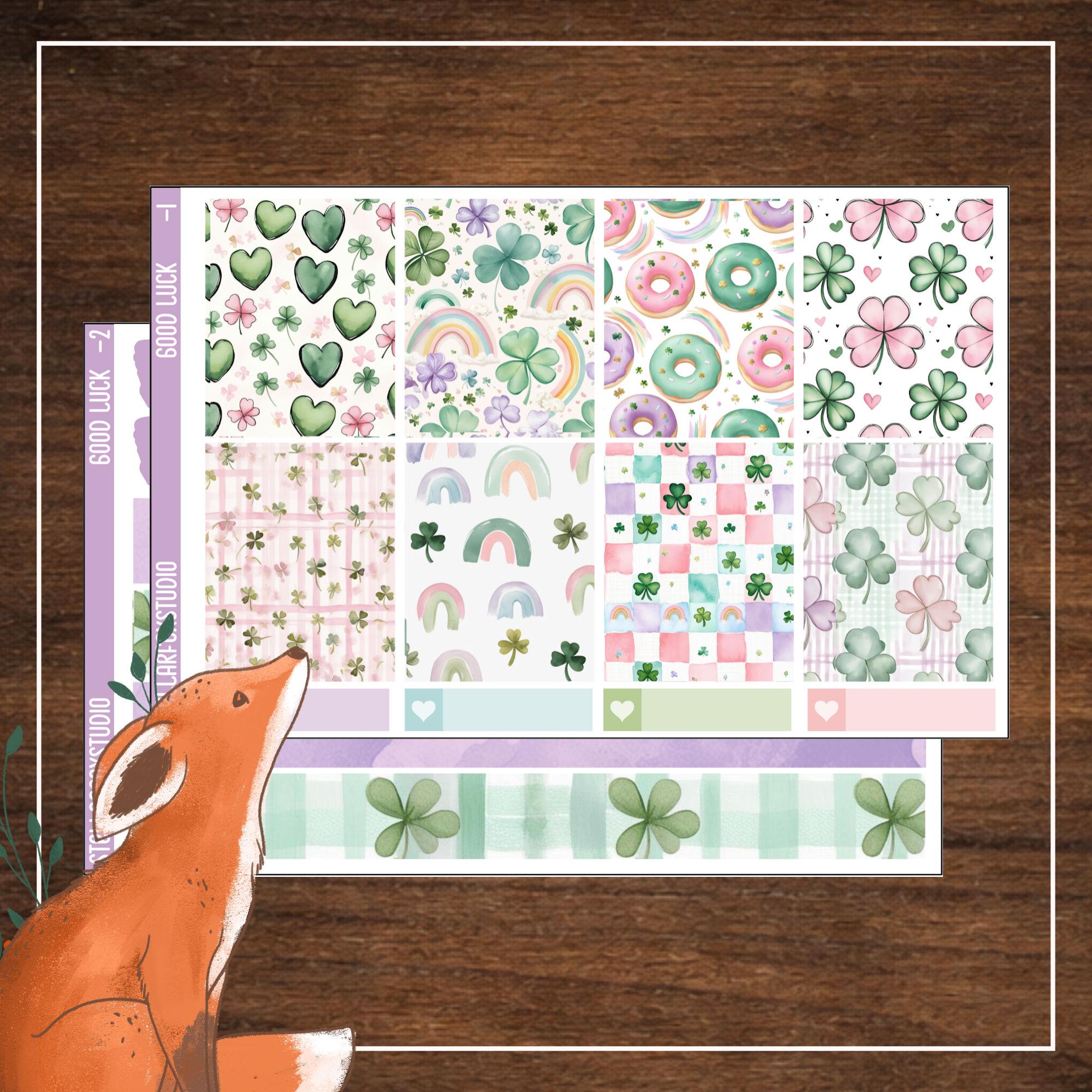 St. Patrick's Day Weekly Planner Sticker Kit | Stickers for Erin ...