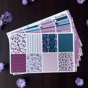 Floral Weekly Planner Sticker Kit Vertical Layout Erin Condren Classic Happy Planner