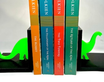 Dinosaur Bookends for Kids - Cute bookends for kids room, Nursery Bookends, Boy book ends, Kids book ends to hold books