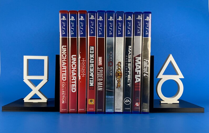 Gaming Shapes Bookend & Video Game Display Ends Etsy