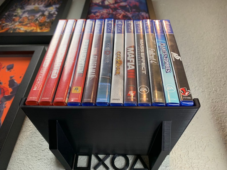 Playstation Collectors Wall Shelf holds 12 Games Etsy