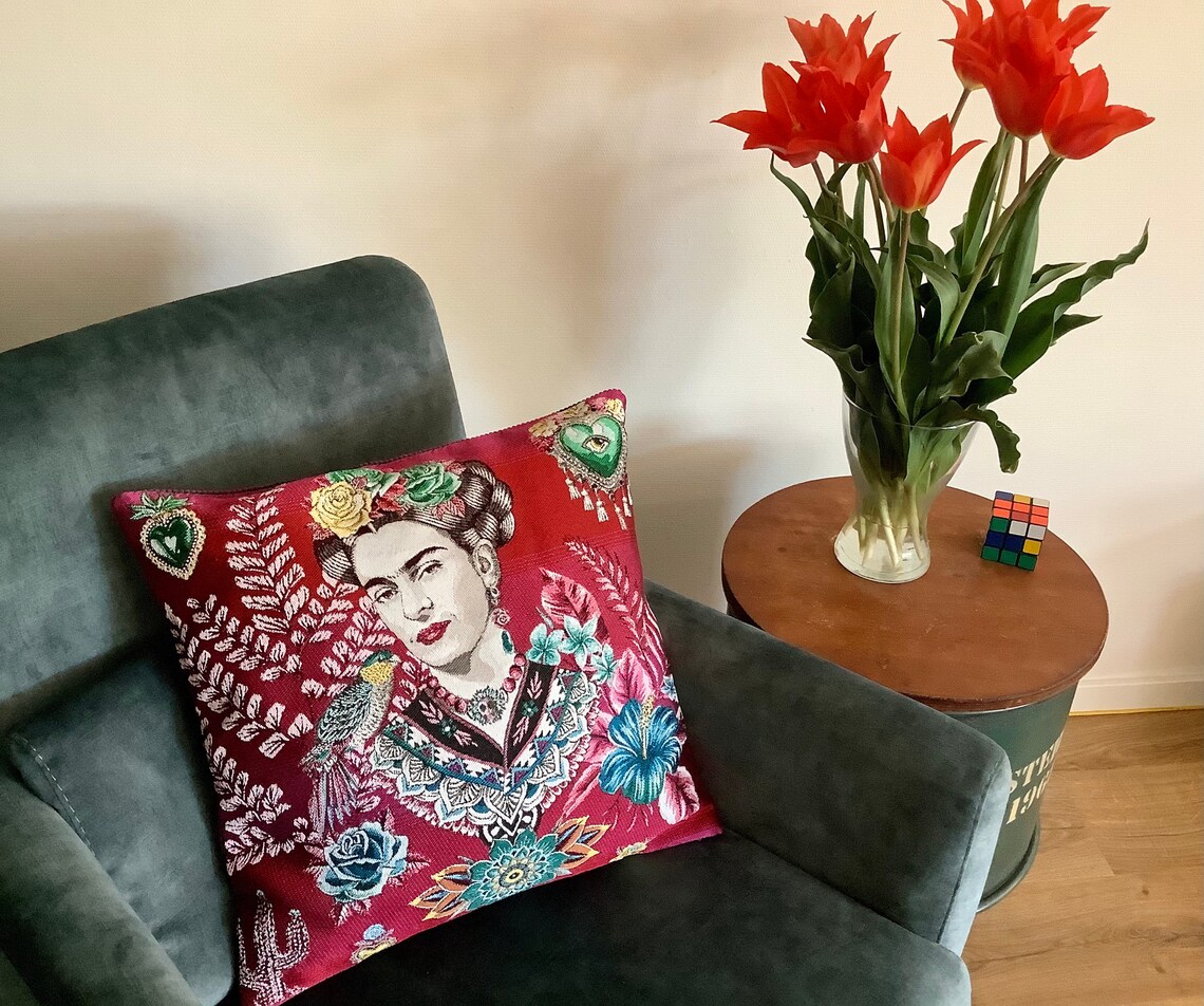 Cushion cover Frida Kahlo gobelin Etsy