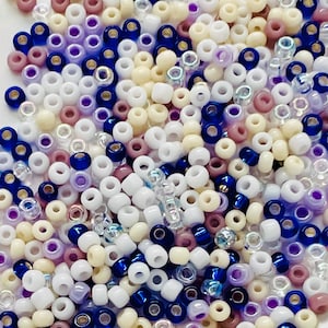 seed beads mix, Czech glass beads, seed beads, size 11/0, 10 grams