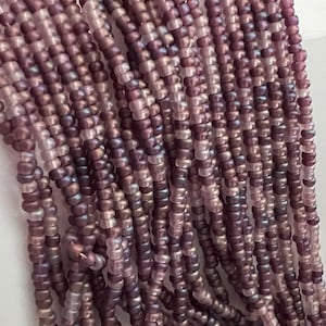 20 inch strand 11/0 czech glass seed beads mix, size approx 1.6mm