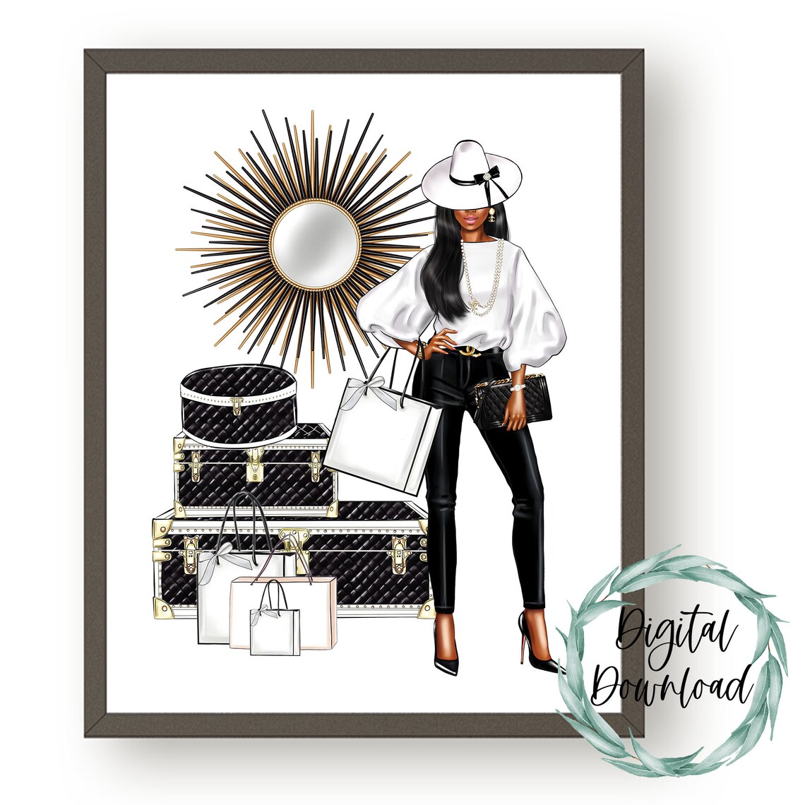 Closet Wall Art Closet Art Closet Wall Decor Glamour Etsy