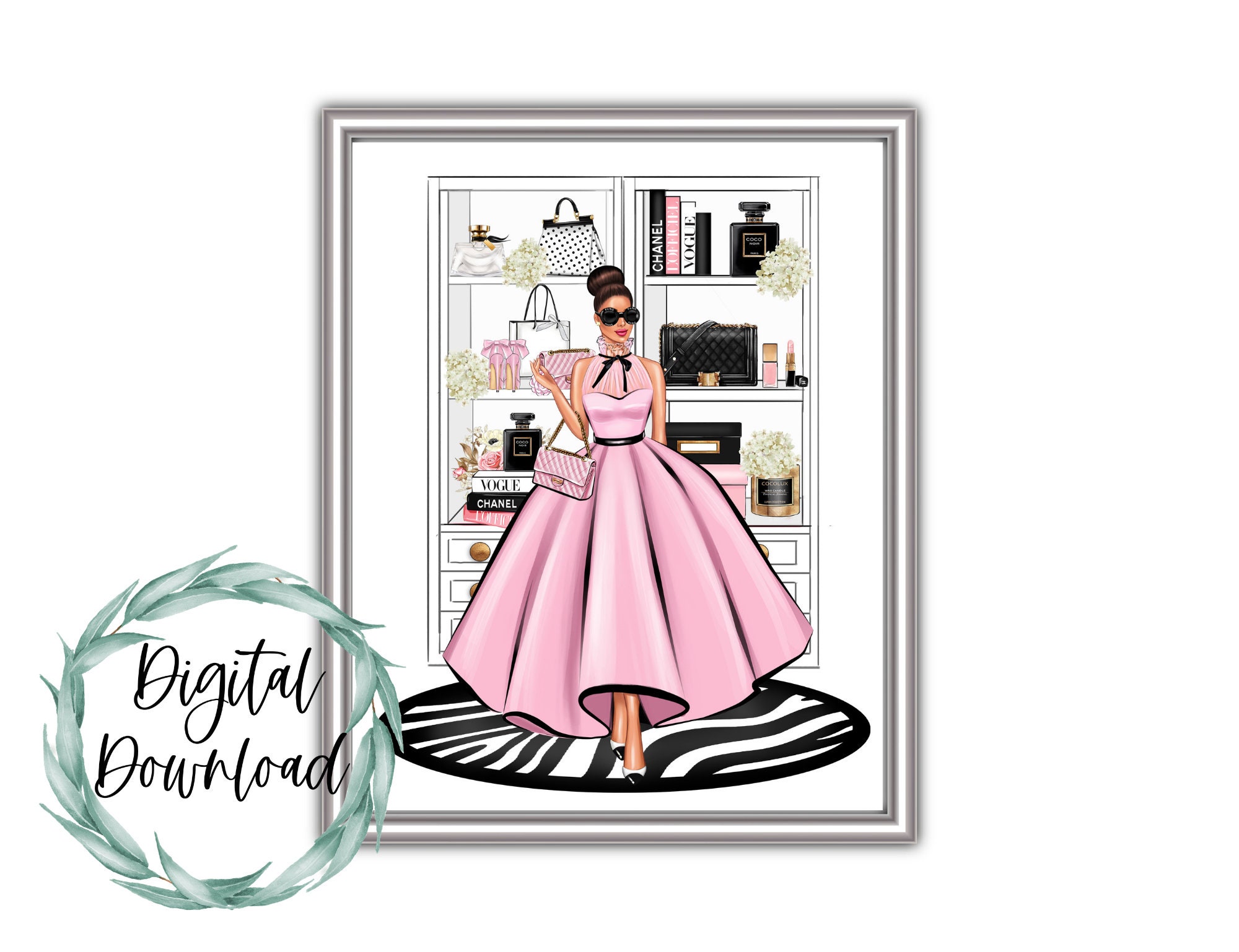 Glamour Art Print Glamour Art Glamour Decor Vanity Wall Etsy