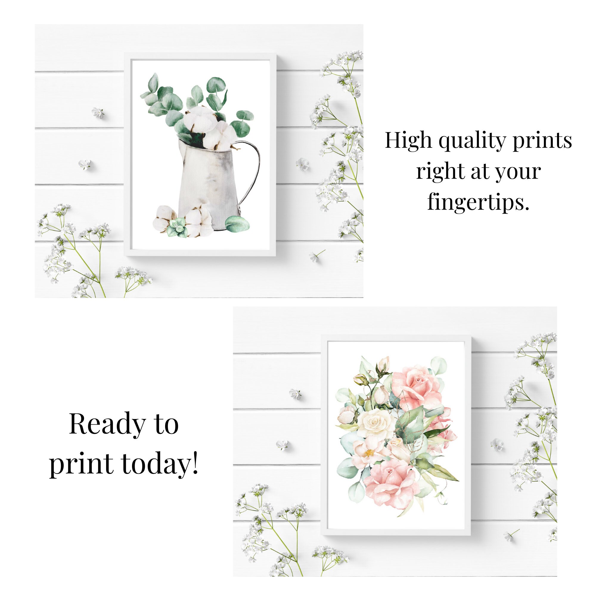 Navy Flower Art Navy Flower Wall Art Navy and Pink Wall Etsy