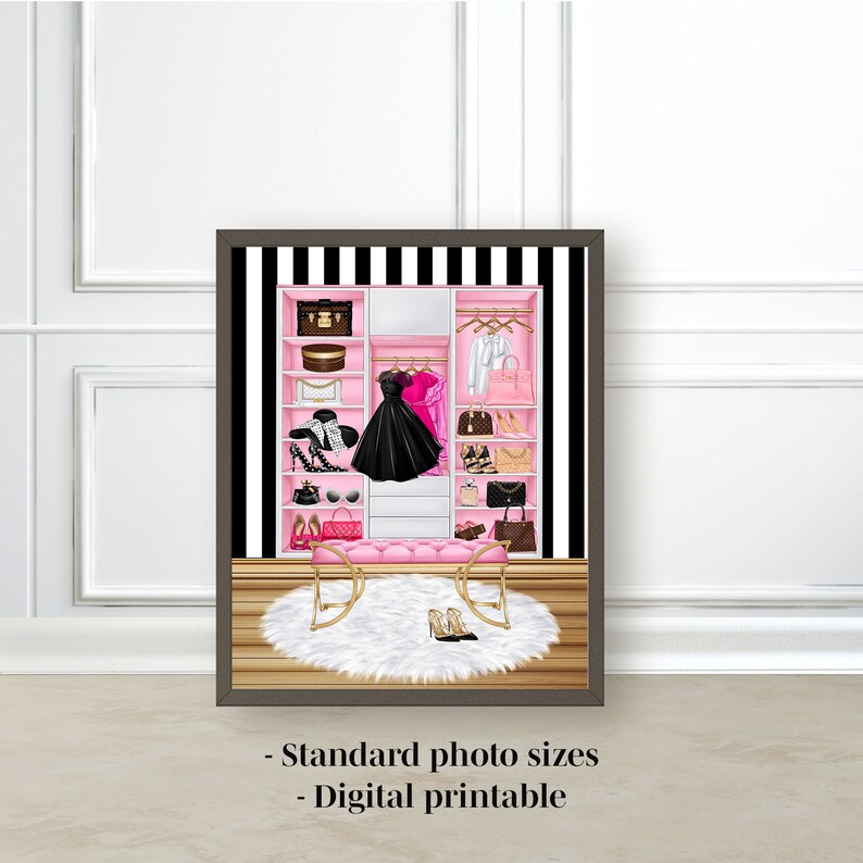 Dressing Room Decor Dressing Room Prints Dressing Room Wall Art Closet