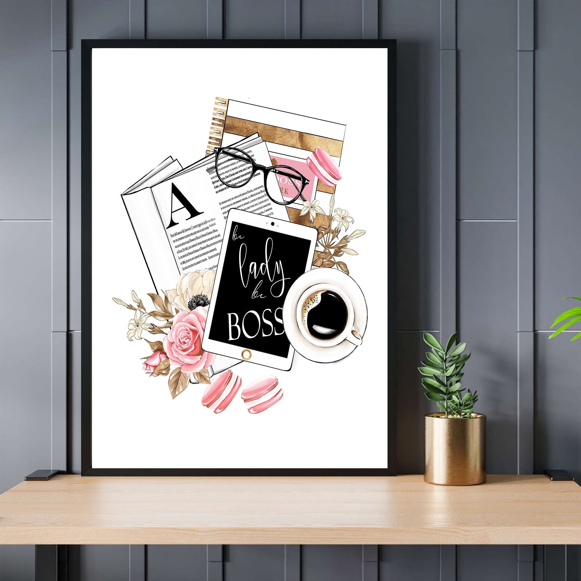 Boss Lady Wall Art Lady Boss Wall Art Boss Lady Poster Girly Art Prints  Girly Office Decor Glamour Wall Art Glamour Prints - Etsy