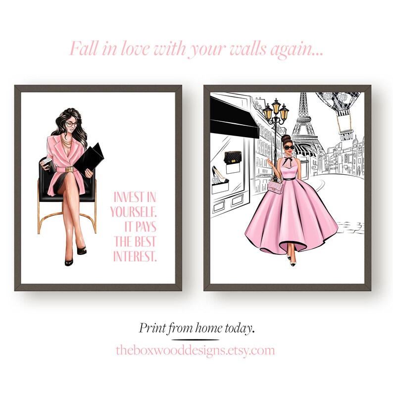 Closet Wall Art Closet Art Closet Wall Decor Glamour Etsy