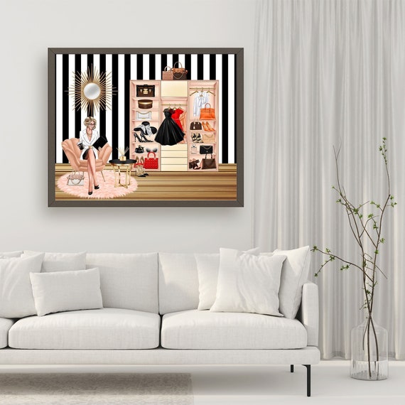 Closet Decor Closet Wall Decor Closet Art Dressing Room Etsy