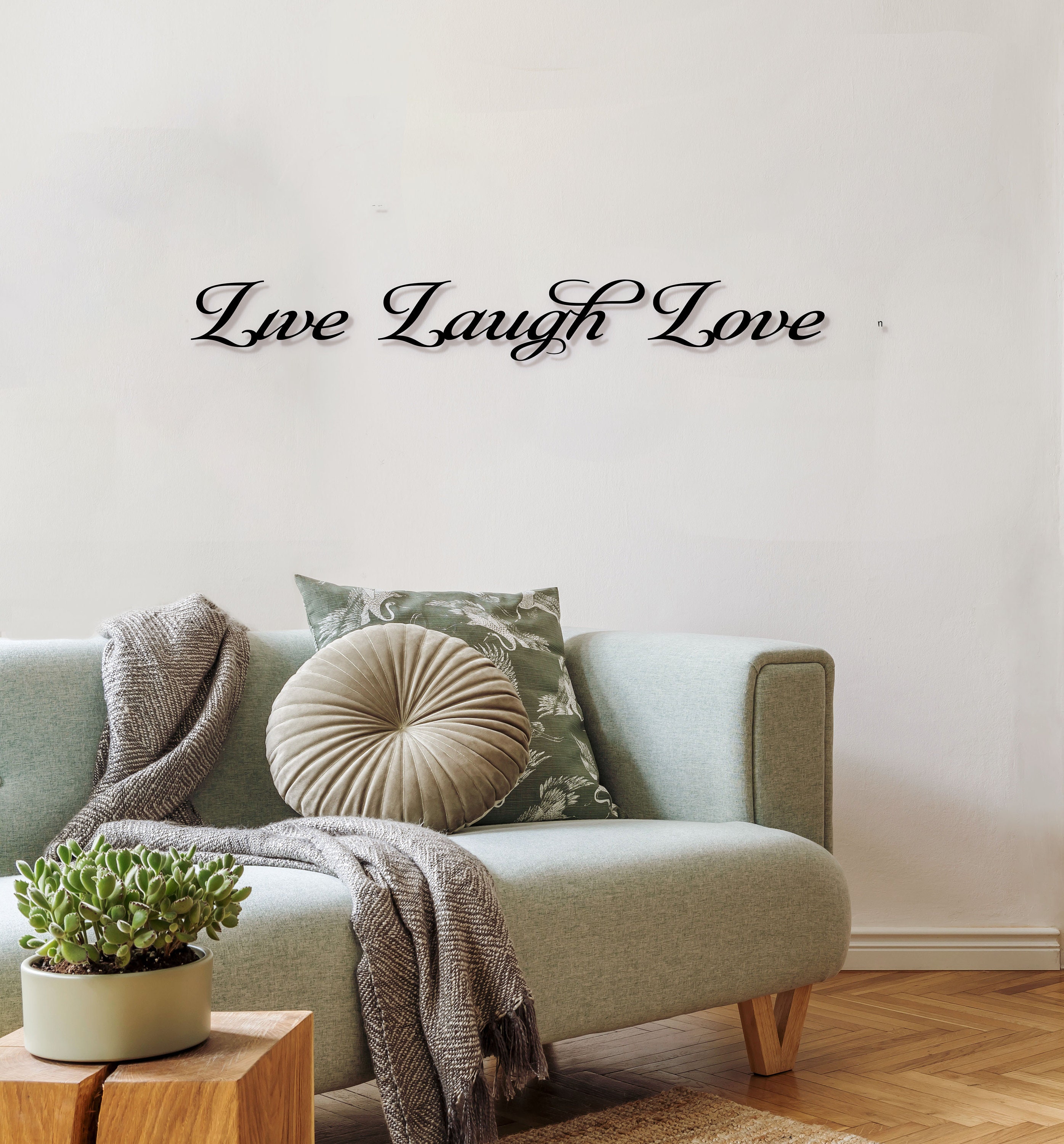 Live Laugh Love Sign Living Room Metal Art Thanksgiving Gift Etsy