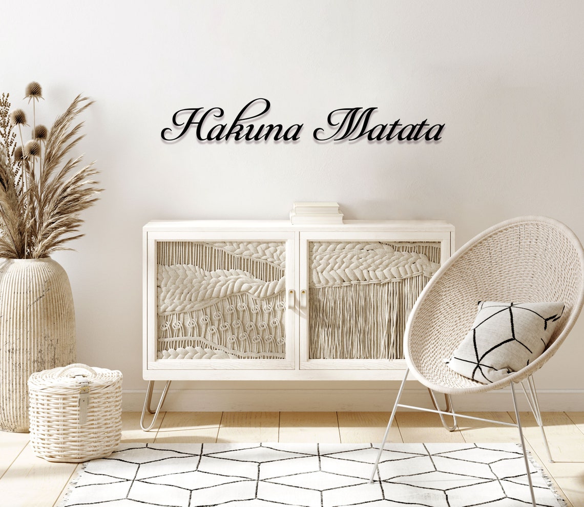 Hakuna Matata Metal Sign Kids Room Decor Nursery Metal Wall | Etsy